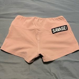 Savage barbell booty short, 2.5 inch inseam, size small